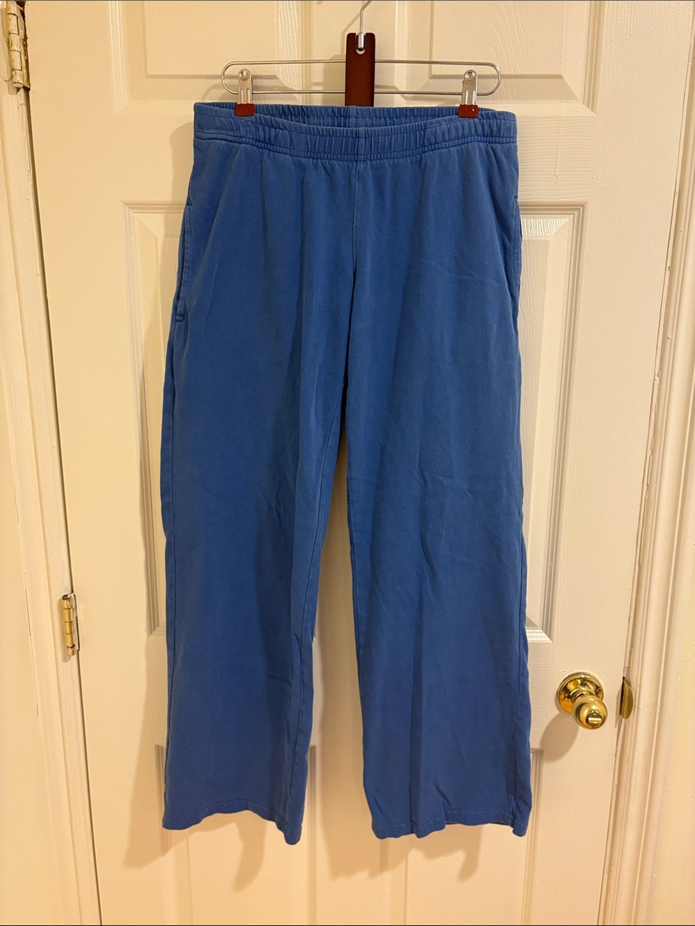 Brandy Melville Blue Wide-Leg Sweatpants